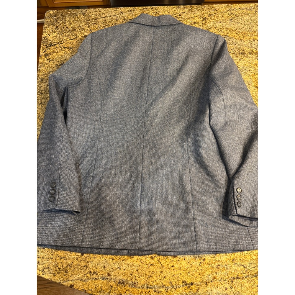 Talbots Womens Blue 100% Wool 3 Button Blazer and Pant Suit Set 14 Professional - Picture 8 of 15